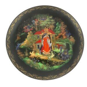 Russian Legends "The Princess And The Seven Bogatyrs" Collectors Plate
